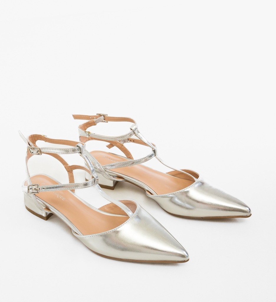 Pantofi dama Tamara Argintii eleganti - imagine 5