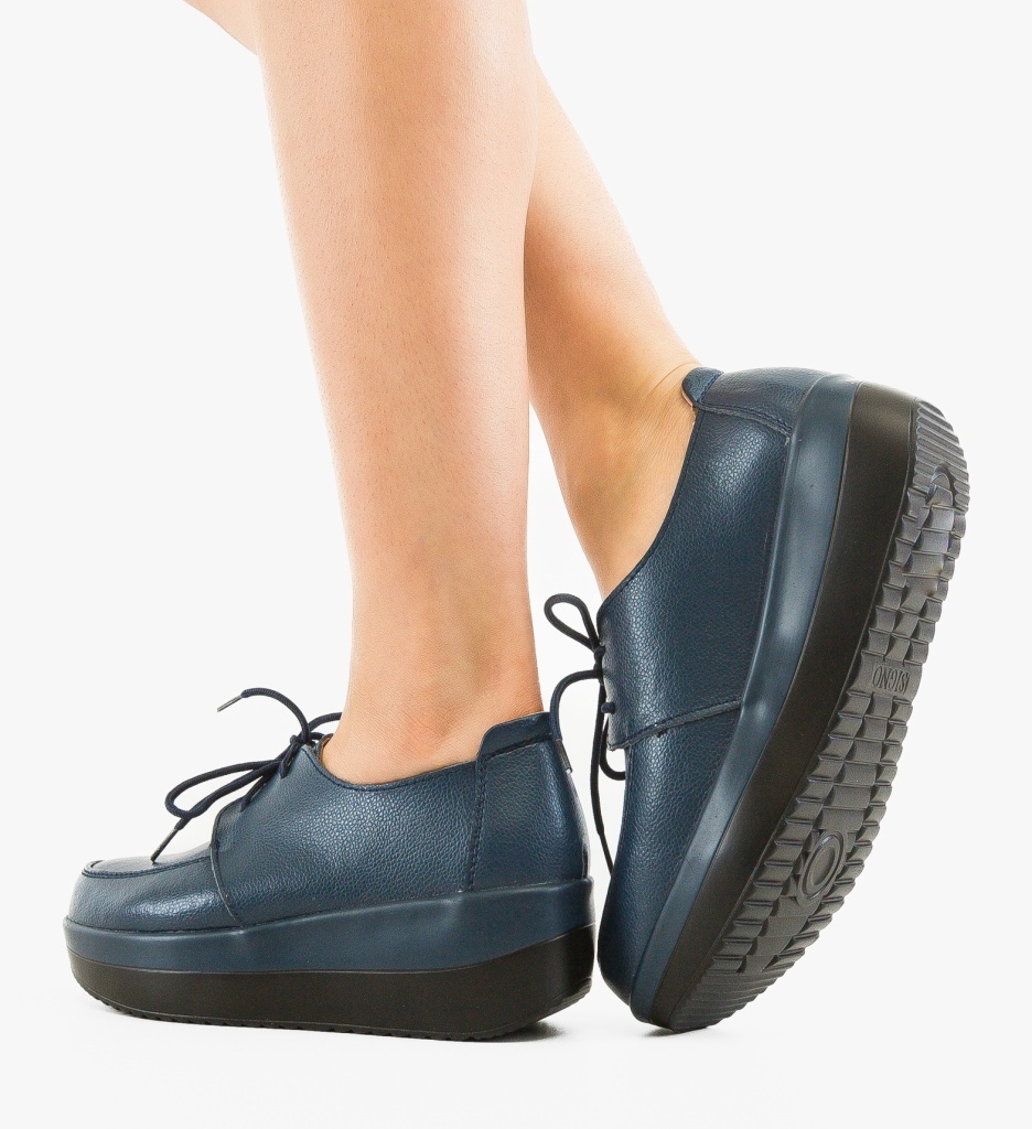 Pantofi Casual Creamt Albastri 2 - Confort Urban - imagine 5