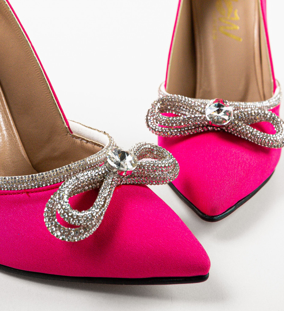 Pantofi Toc Risgan Fuchsia | Eleganță și Stil - imagine 5