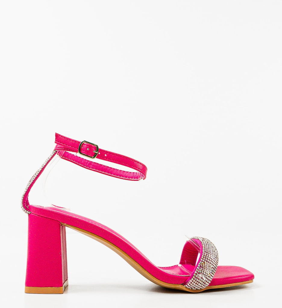 Sandale cu Toc Fuchsia Aqsa | Eleganță Remarcabilă - imagine 5