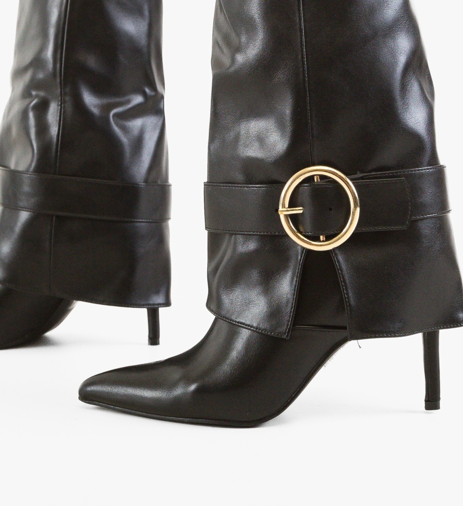 Cizme Karkez Negre Depurtat | Stil & Confort - imagine 3