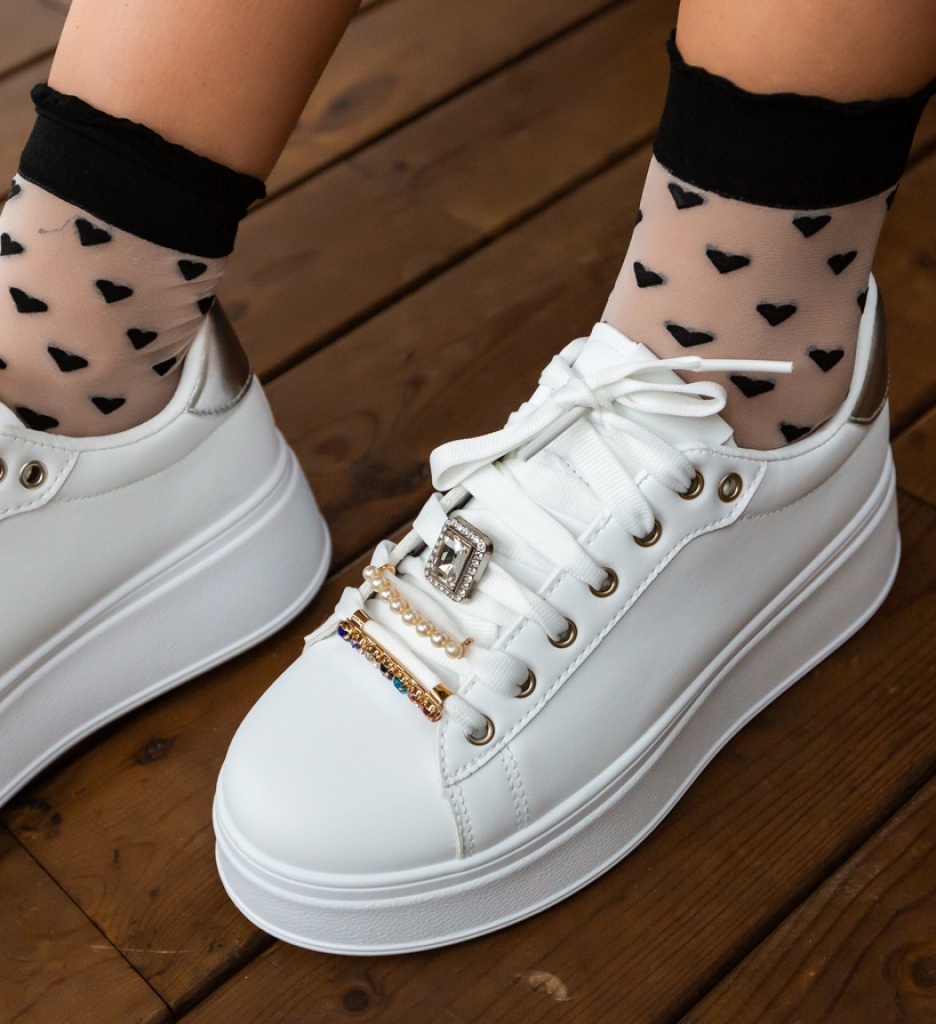 Sneakers Dama Bryson Albi - Confort și Stil