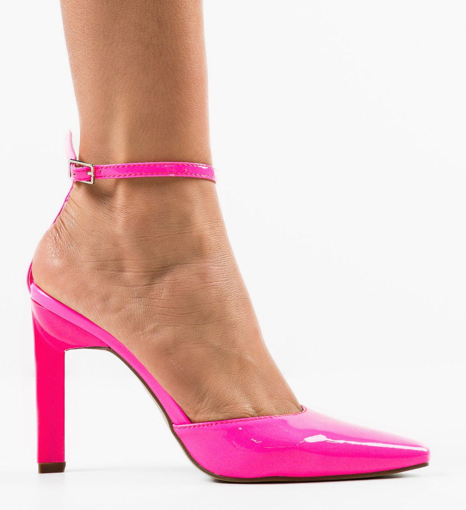 Pantofi Hayden Roz cu Toc Elegant - Stil Feminin - imagine 4