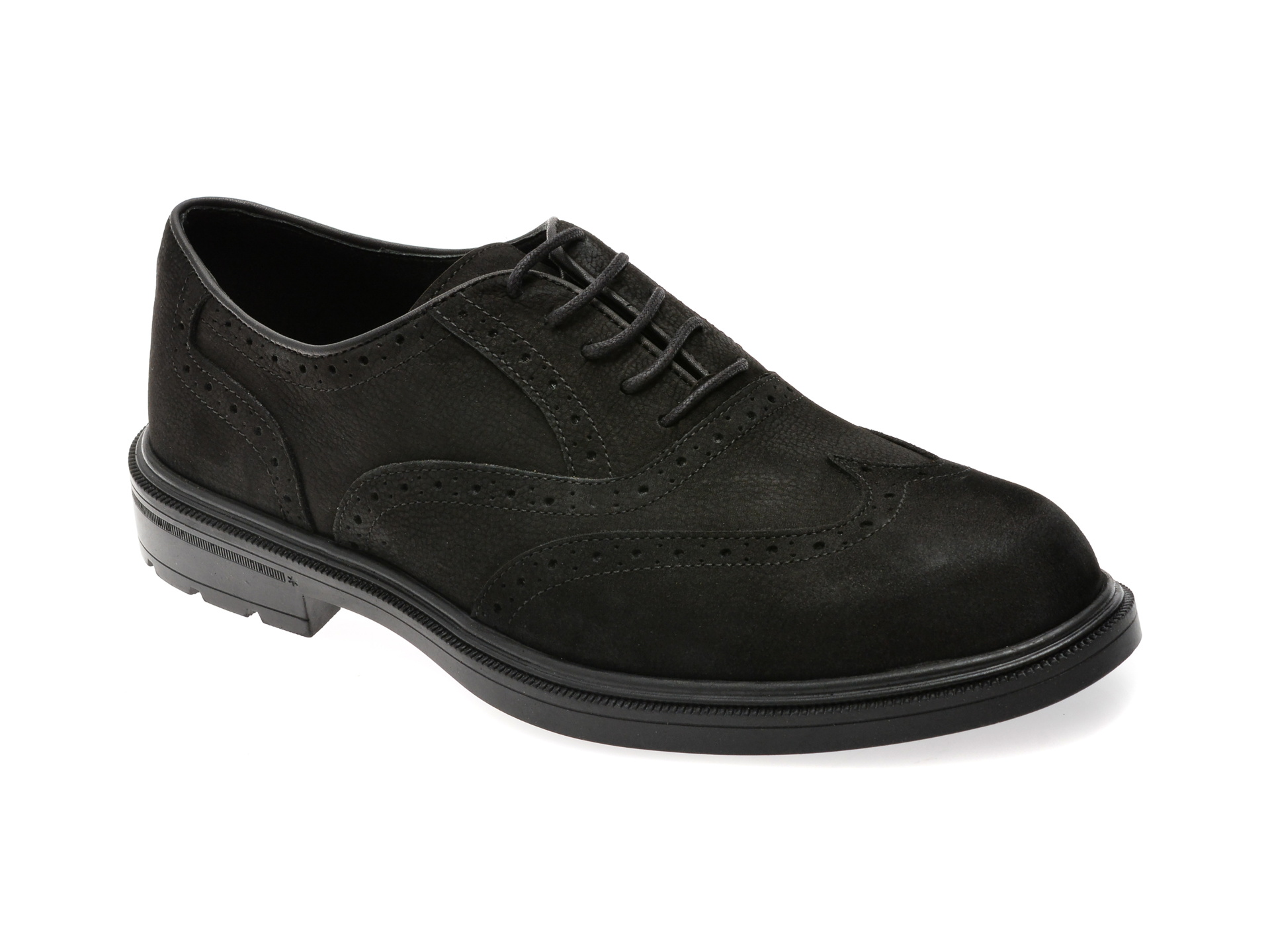 Pantofi Bite The Bullet Eleganti Negri din Nabuc