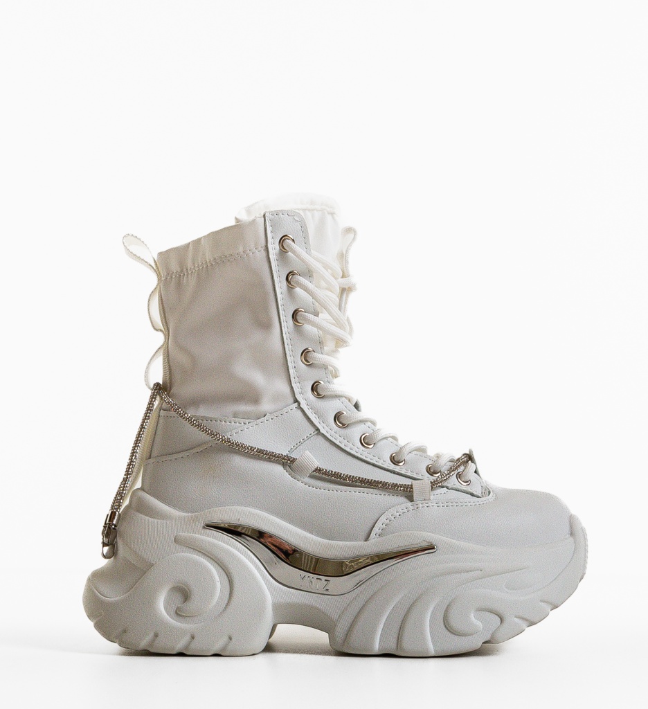 Sneakers Zynta Albe Depurtat | Confort & Stil - imagine 5