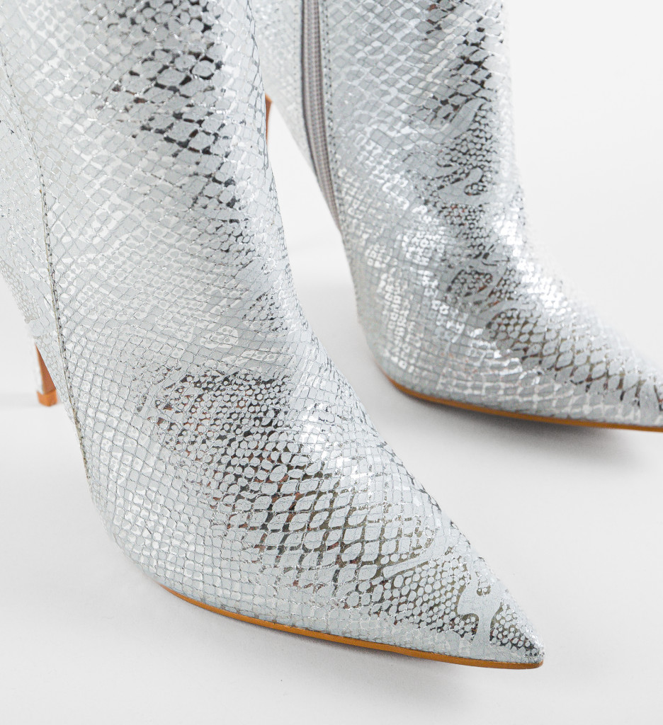 Cizme Bybyam Argintii 2 - Eleganță Metalică - imagine 9