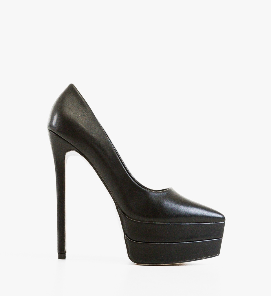 Pantofi Toc Eleganți Heath Negri - imagine 5