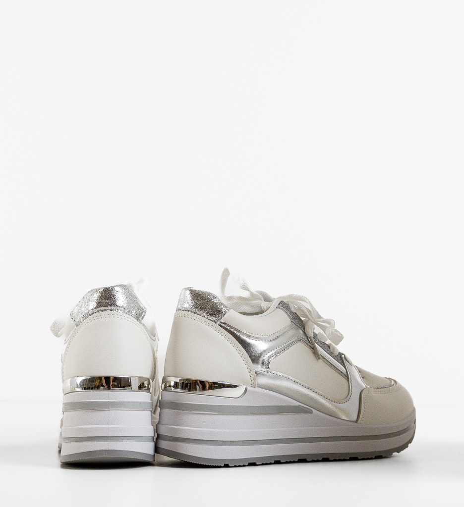 Sneakers Dama Lynch Argintii - Confort și Stil - imagine 6