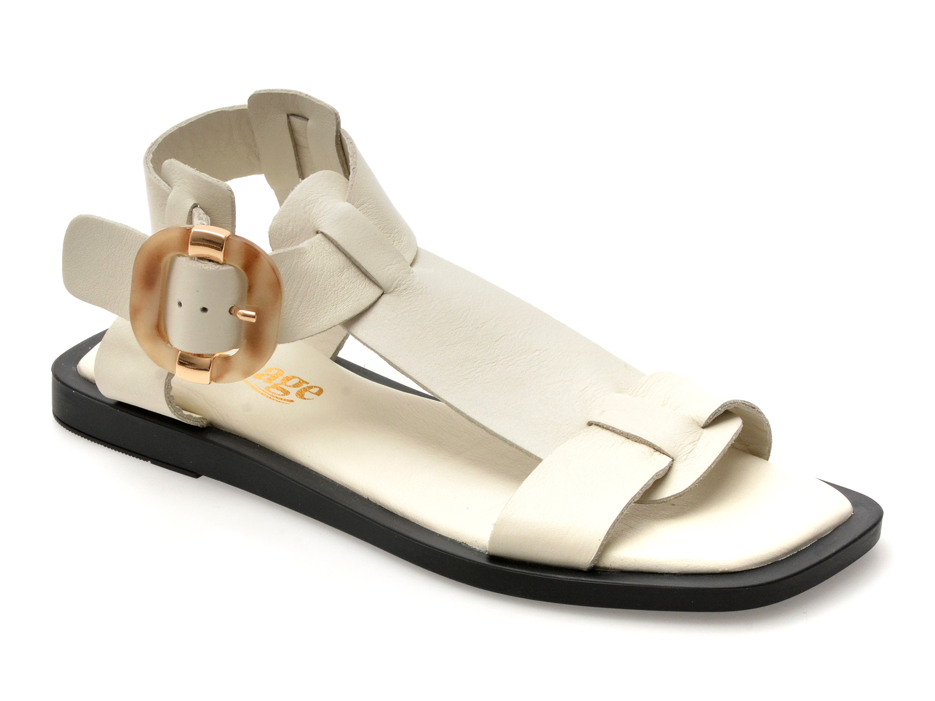 Sandale Image Piele Naturală | Eleganță Albă