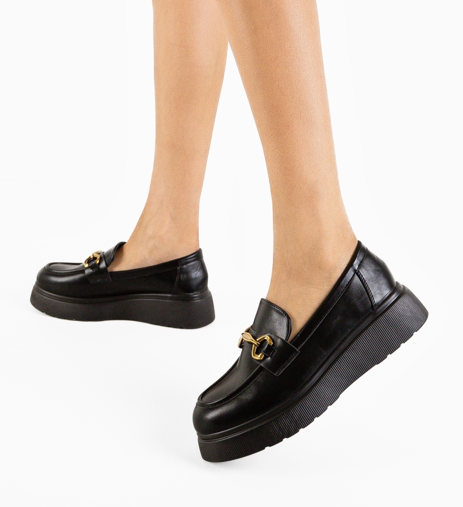 Pantofi Casual dama Gift Negru | Stil și Confort - imagine 2