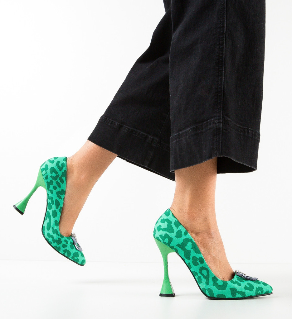 Pantofi Provok Verde - Eleganță și Stil - imagine 2
