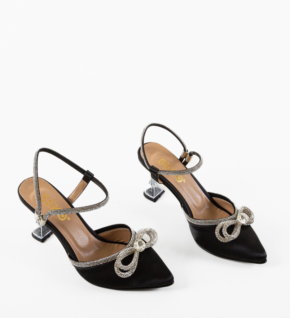 Pantofi cu toc Lerty Negri - Eleganță și Stil - imagine 5