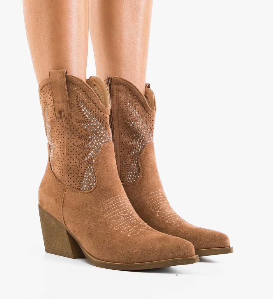 Botine Buroca Camel Depurtat - Eleganță și Confort