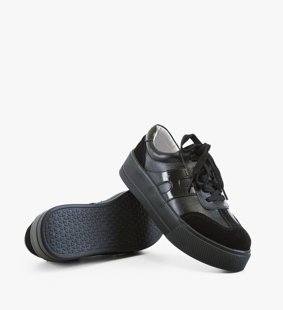 Pantofi Casual Hakro Negri | Confort & Stil - imagine 3