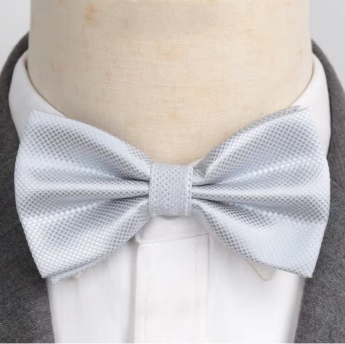 Papion Argintiu Picadili PP047 - Eleganță Geometrică