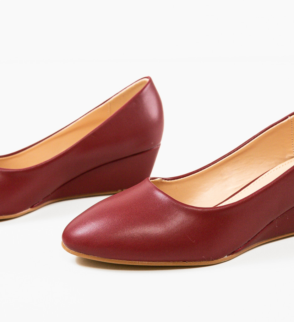 Platforme Dama Melborne Grena | Stil Confortabil - imagine 7