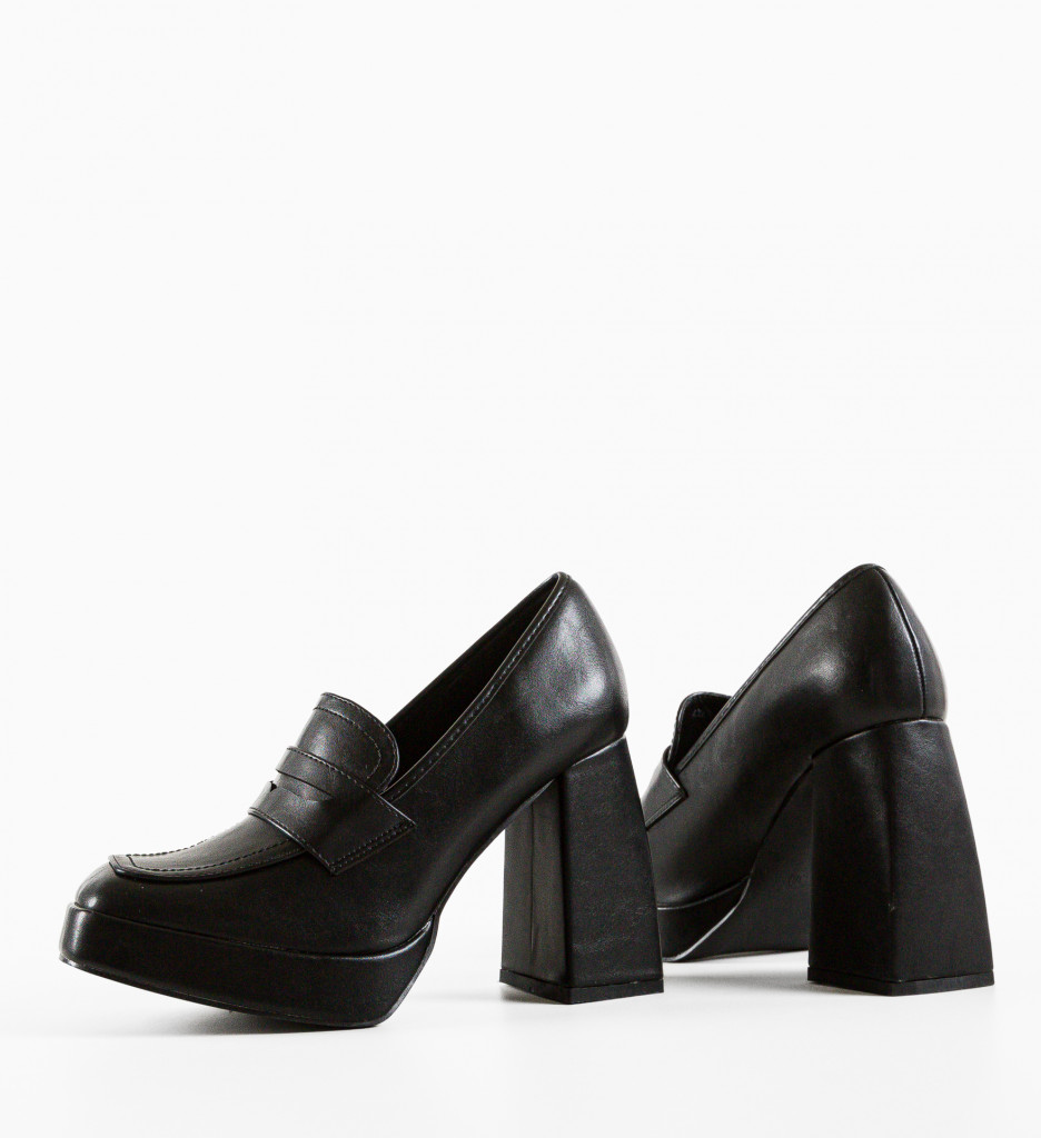Pantofi Dama Pruit Negri cu Toc Eleganți - imagine 10