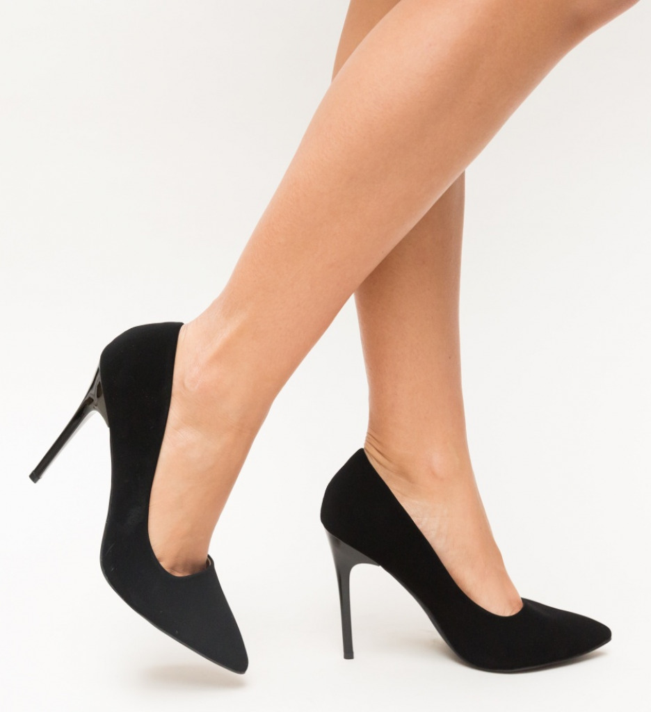 Pantofi cu Toc Vivo Negri - Eleganță Asigurată