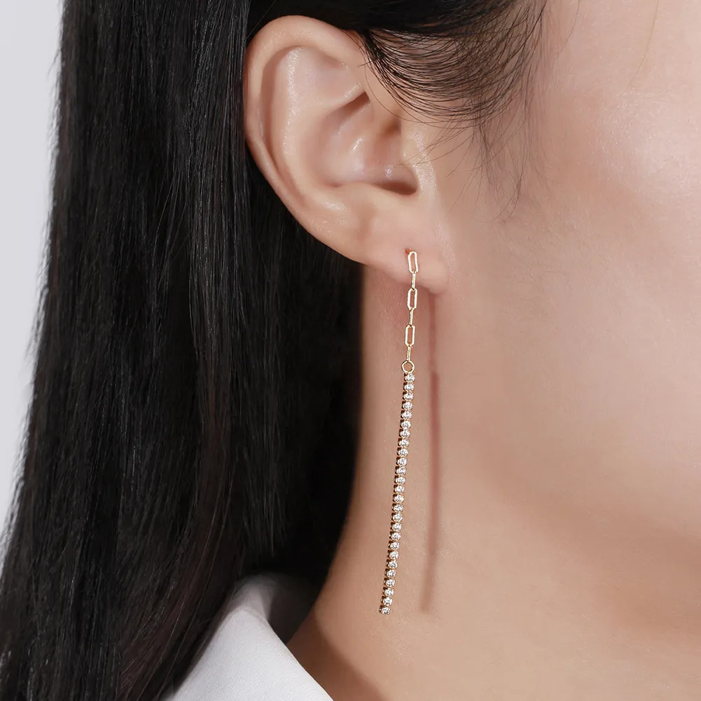 Cercei Argint Amanda JW961 Placati cu Rodiu - imagine 3