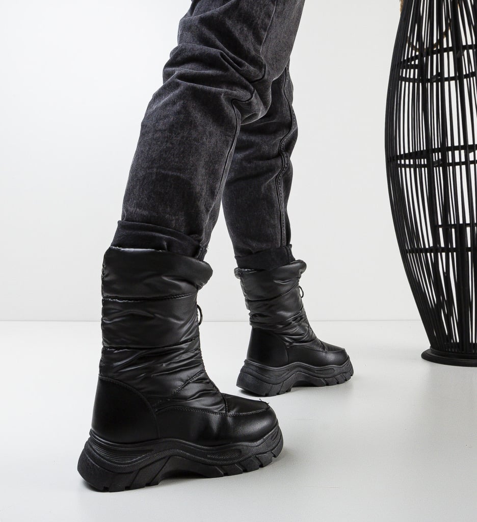Ghete Dama Moty Negre | Eleganță Urbană - imagine 3