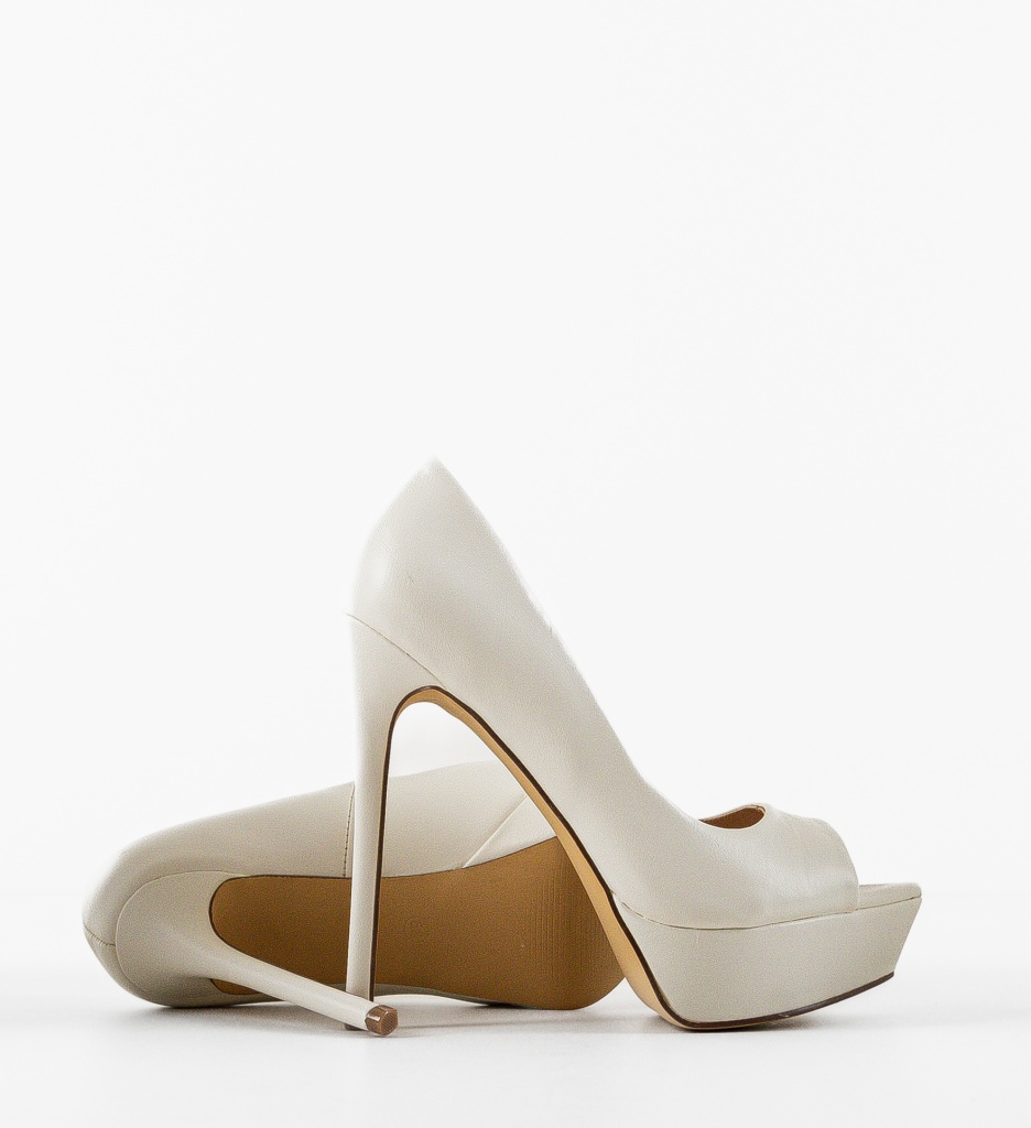 Pantofi Ferguson Albi Eleganți cu Toc Comfort - imagine 4