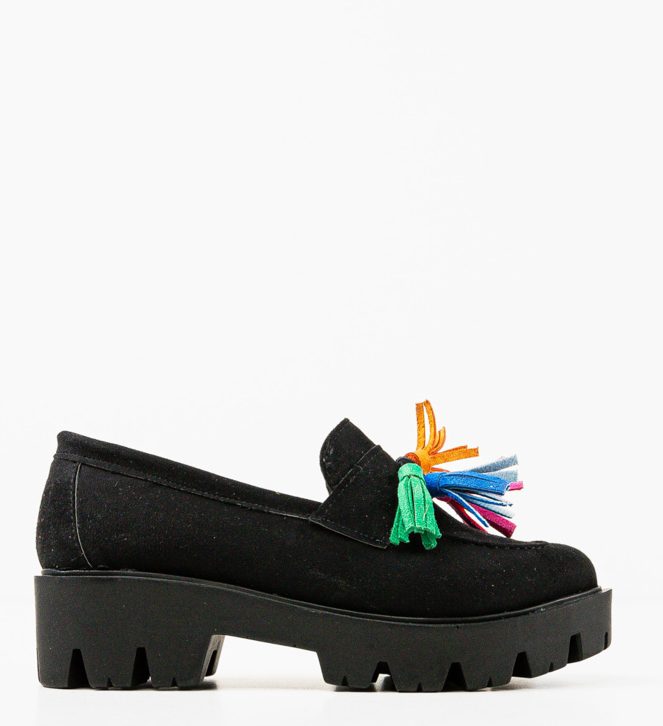 Pantofi Casual Dama Kuciure Negri Confort - imagine 4