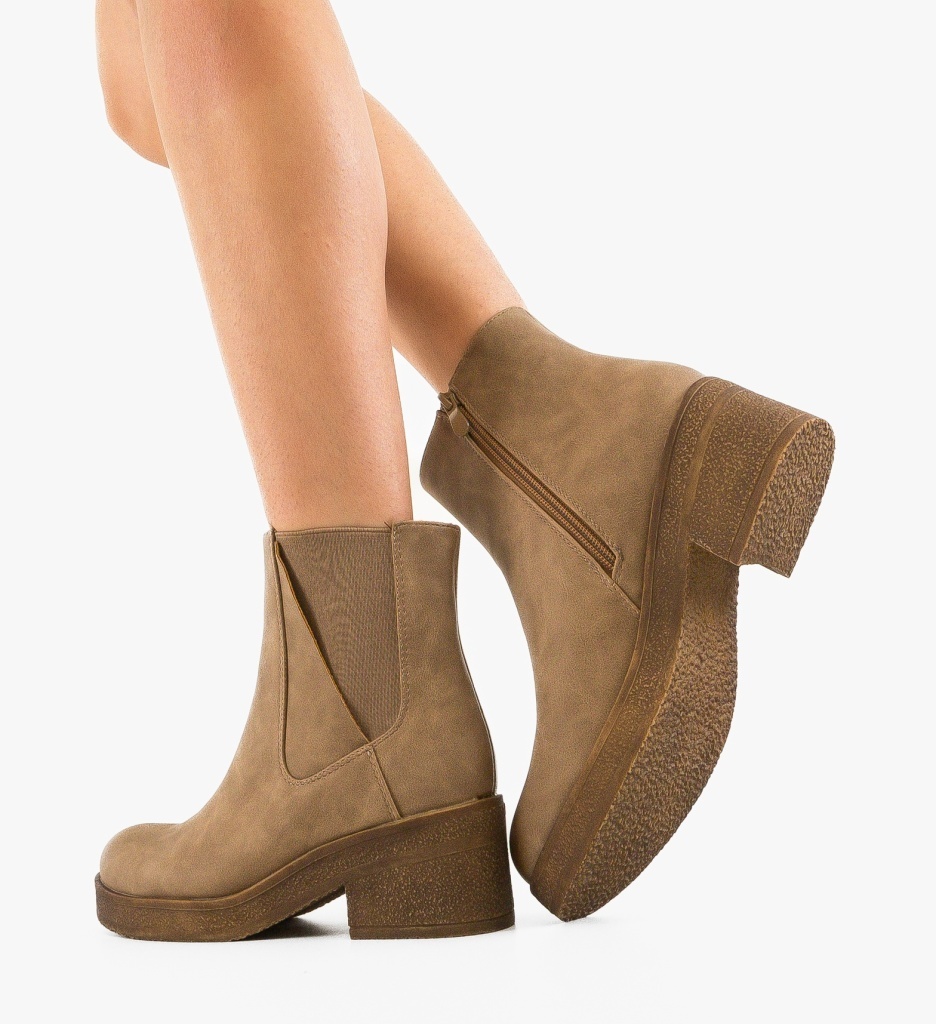 Ghete Dama Boyd Khaki - Eleganță Urbană