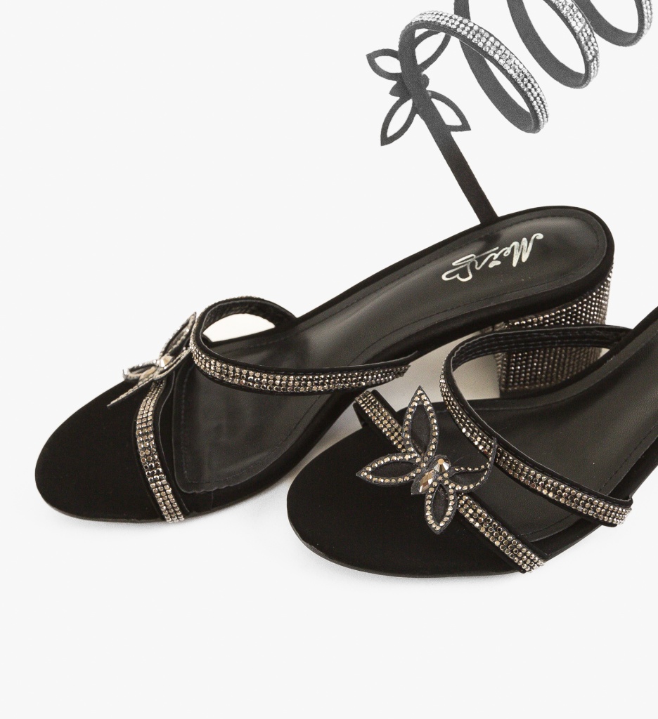 Sandale cu Toc Margret Negre | Eleganță - imagine 5