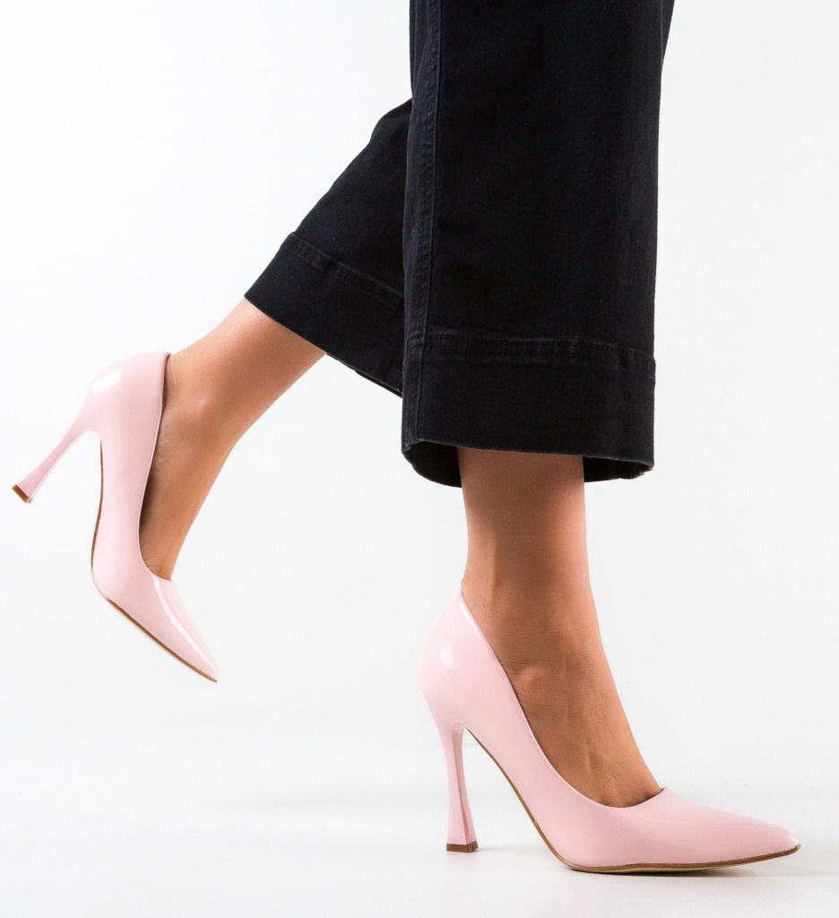 Pantofi Toc Lindo Roz - Eleganță și Stil - imagine 2