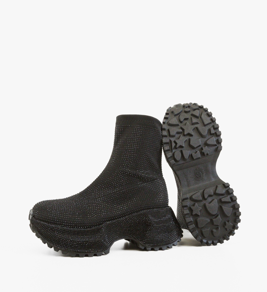 Sneakers Dama Ojjre Negri - Confort și Stil - imagine 6