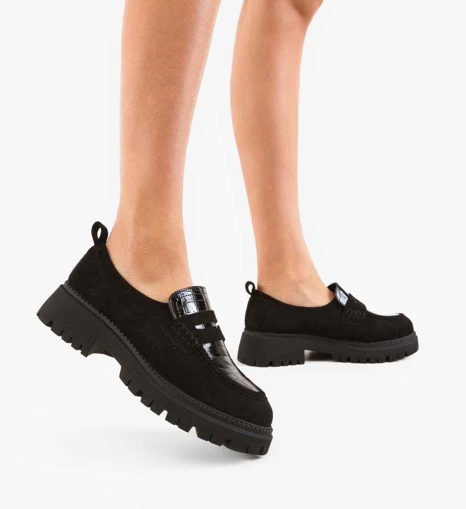 Pantofi Casual Dama Laje Negri | Stil și Confort - imagine 2