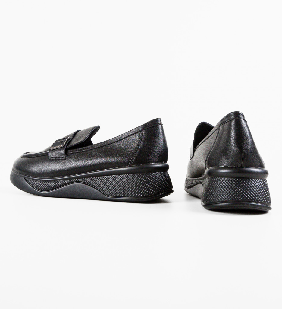Pantofi Casual Dama Catlyn Negri Confort - imagine 8
