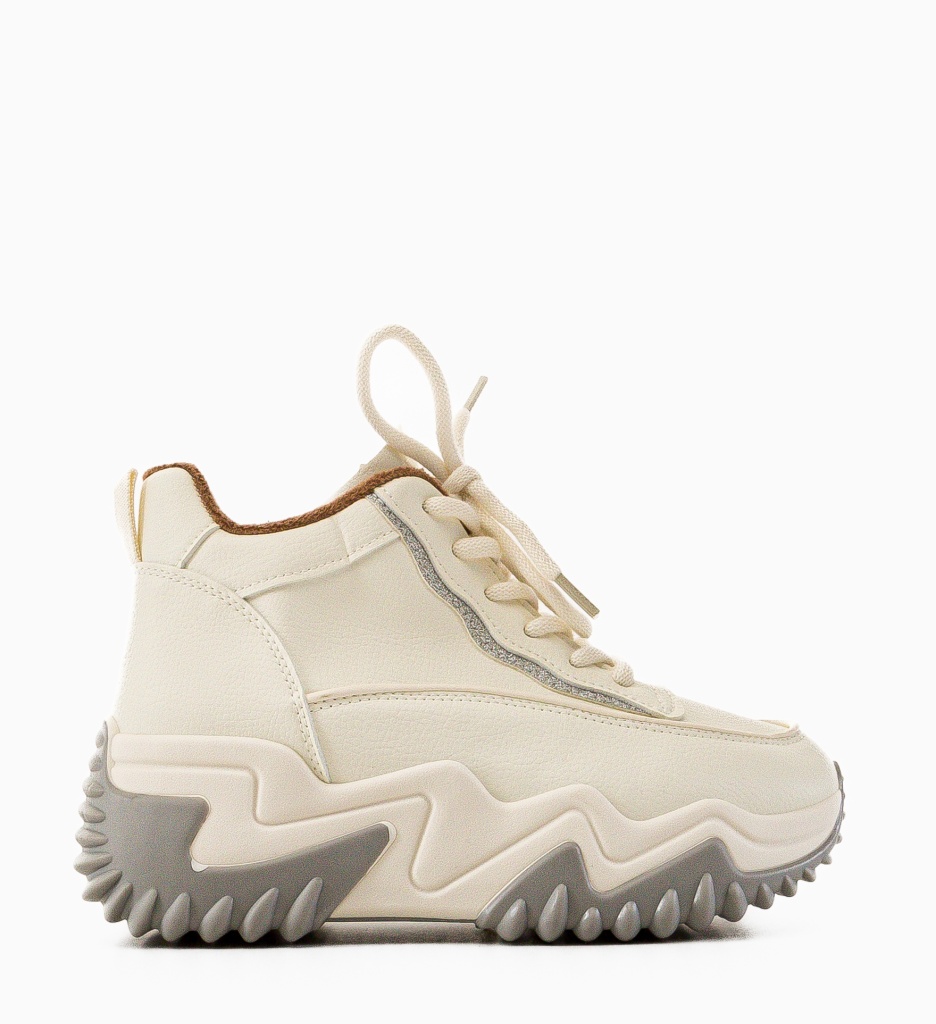 Sneakers Dama Ergyna Bej - Confort Sport - imagine 5