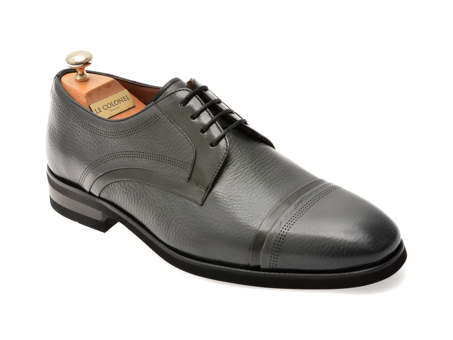 Pantofi Le Colonel Gri | Eleganță din Piele Naturală