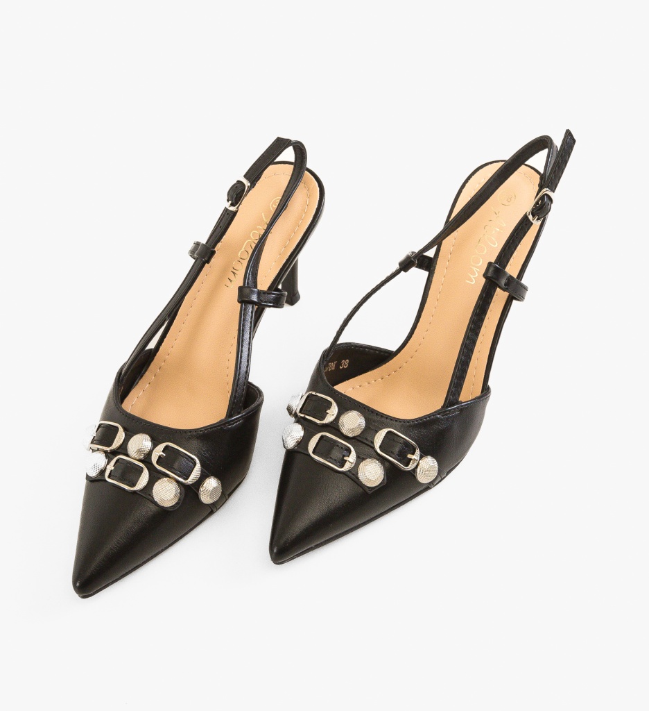 Pantofi Fleur Negri - Eleganță și Stil - imagine 5