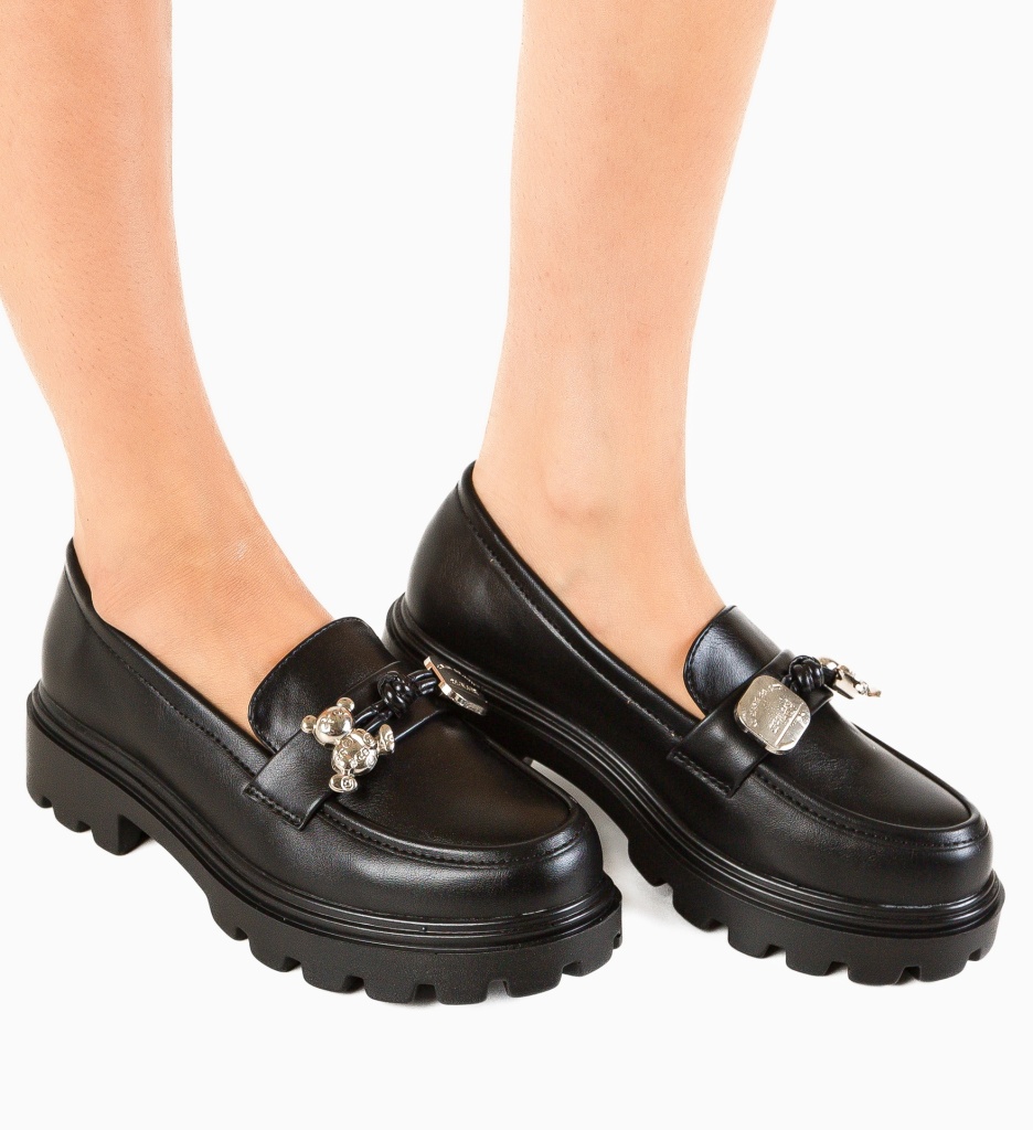 Pantofi Casual Negri Confort Eino - imagine 3