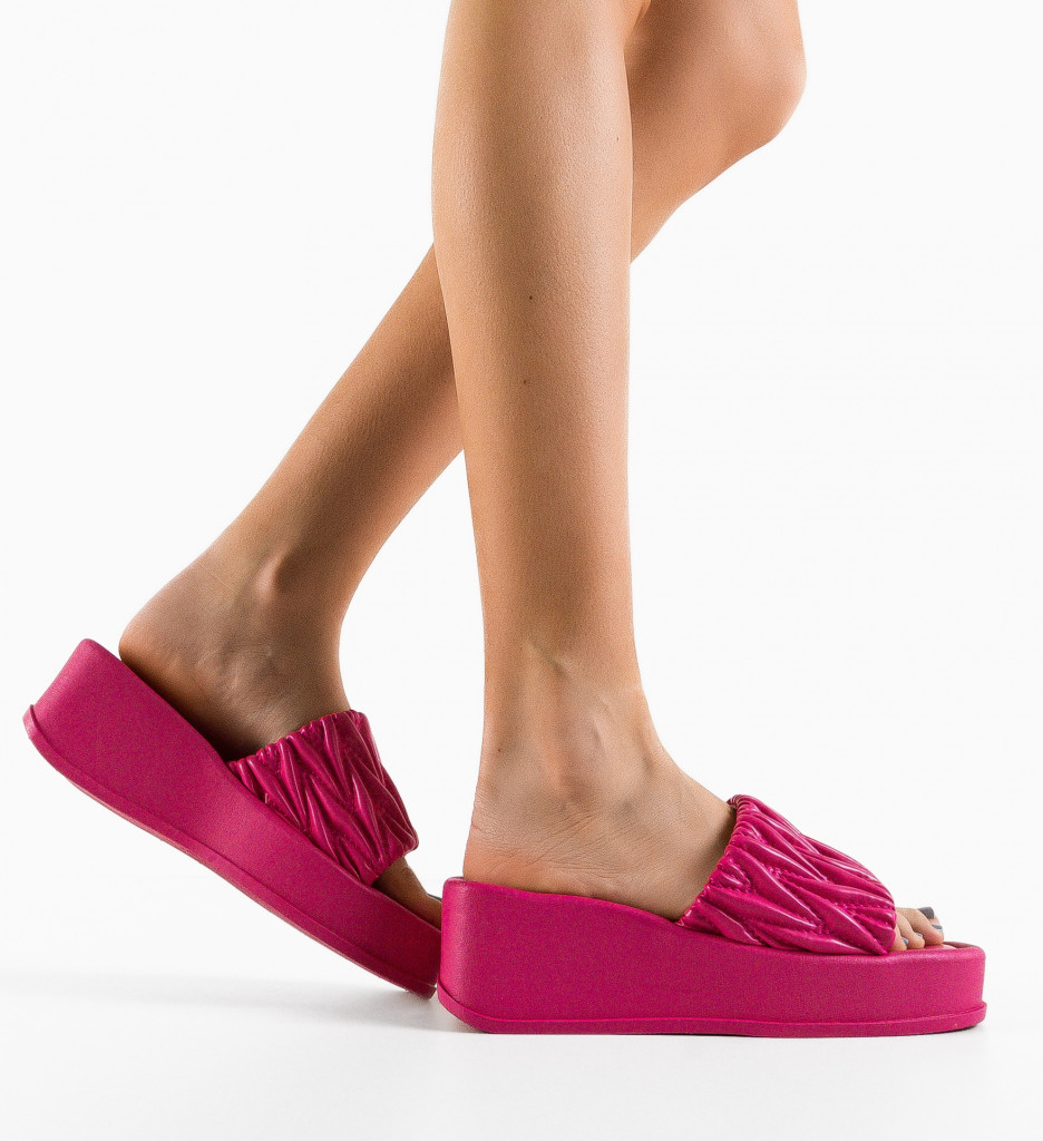 Papuci dama Torne Fuchsia - Confort și Stil - imagine 5