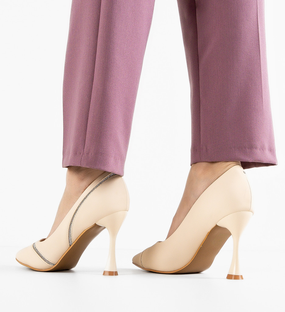 Pantofi Dama Zaid Bej | Eleganță și Confort - imagine 4