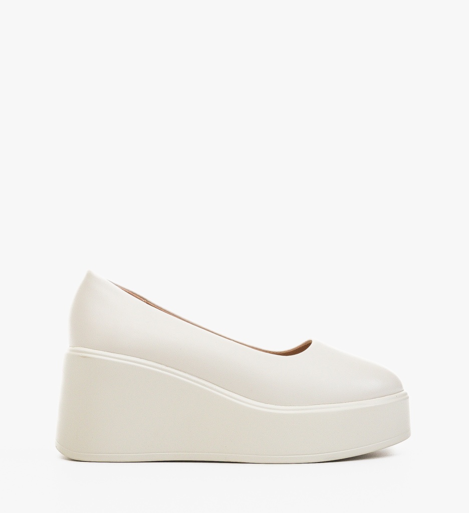 Platforme Dama Albi Casual | Confort și Stil - imagine 6