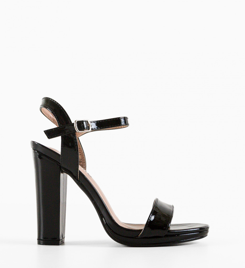 Sandale cu toc Najm Negre - Eleganță și Stil - imagine 6
