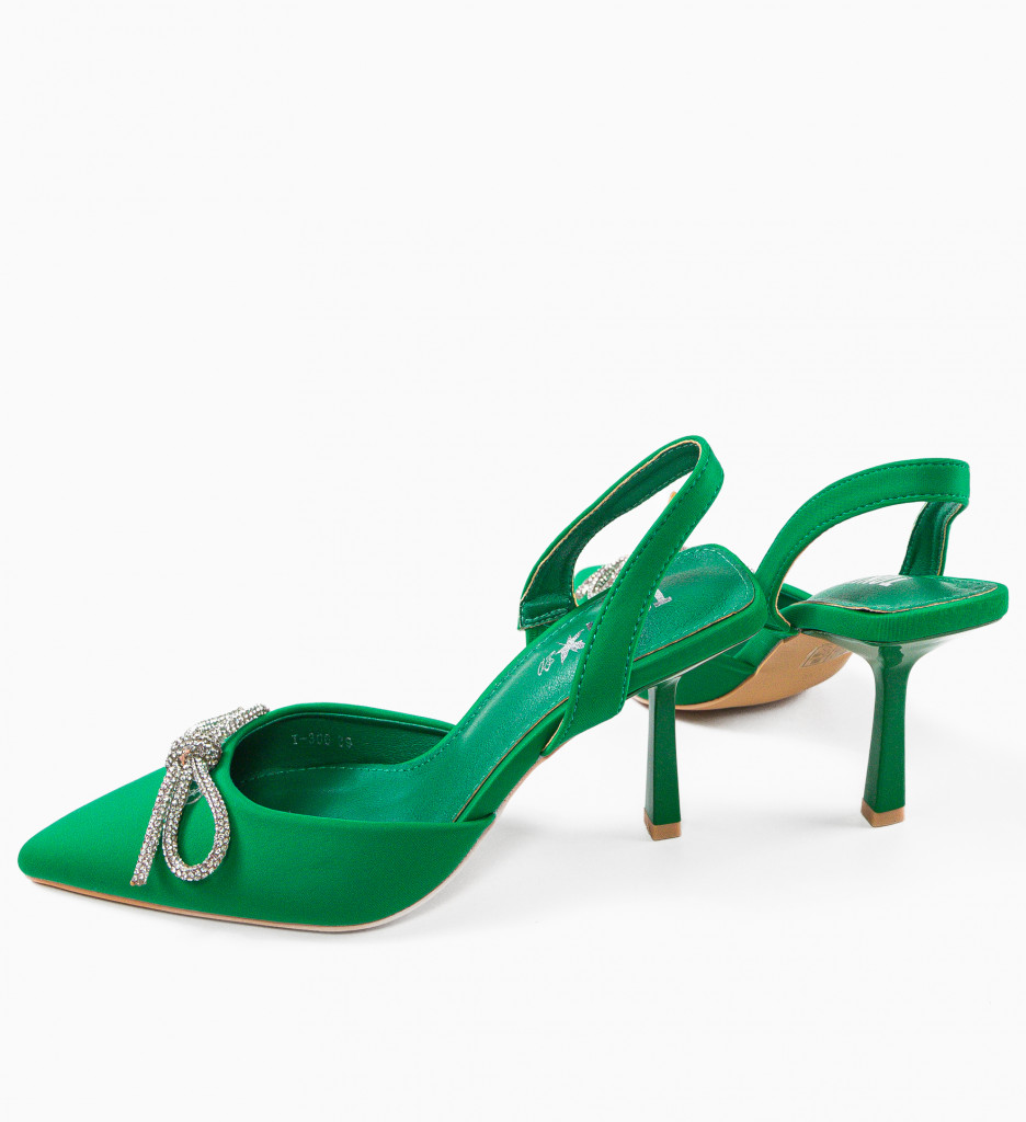 Pantofi cu Toc Julay Verzi - Eleganță Asigurată - imagine 9