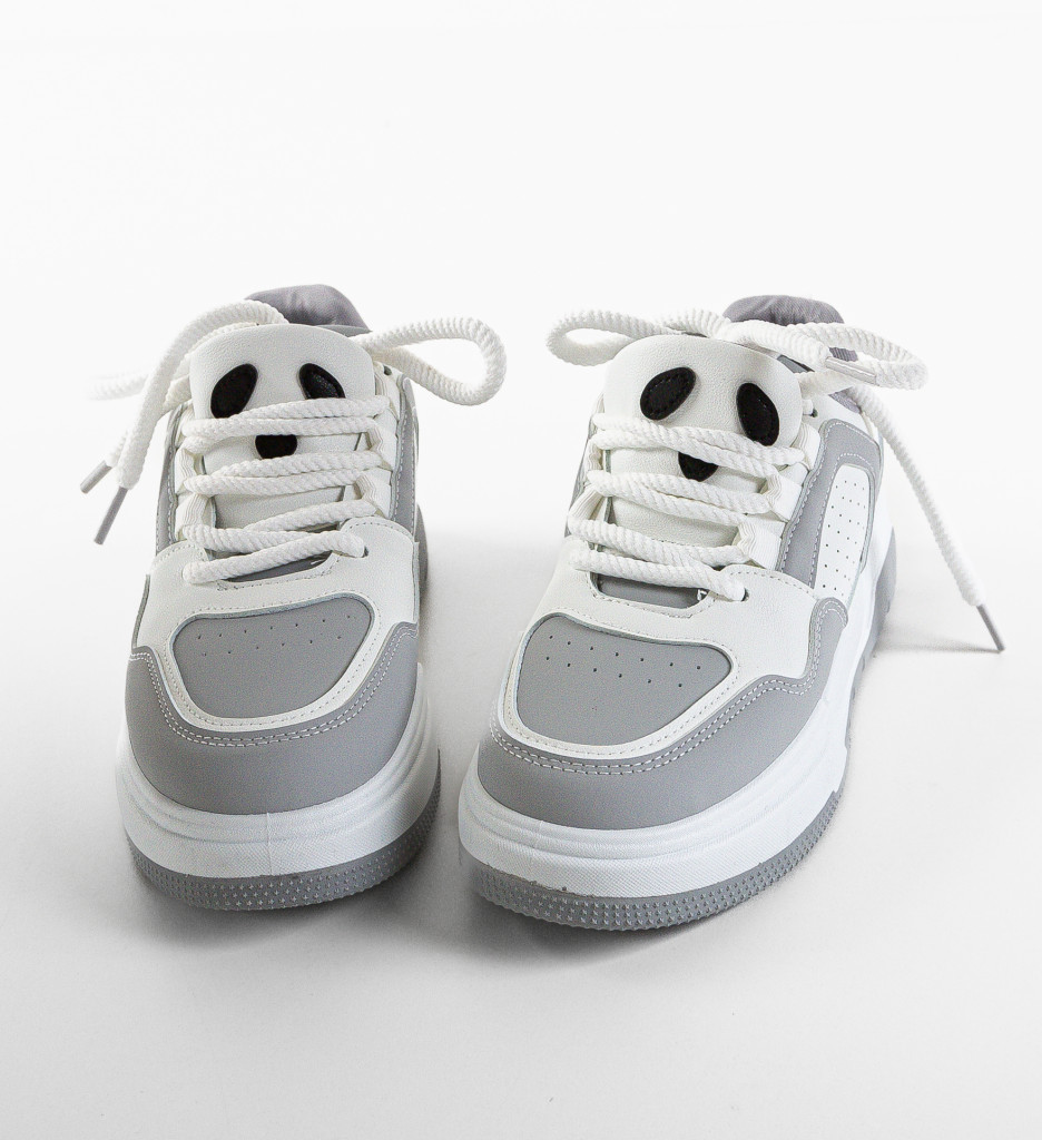 Sneakers Dama Asfie Gri - Confort și Stil - imagine 6