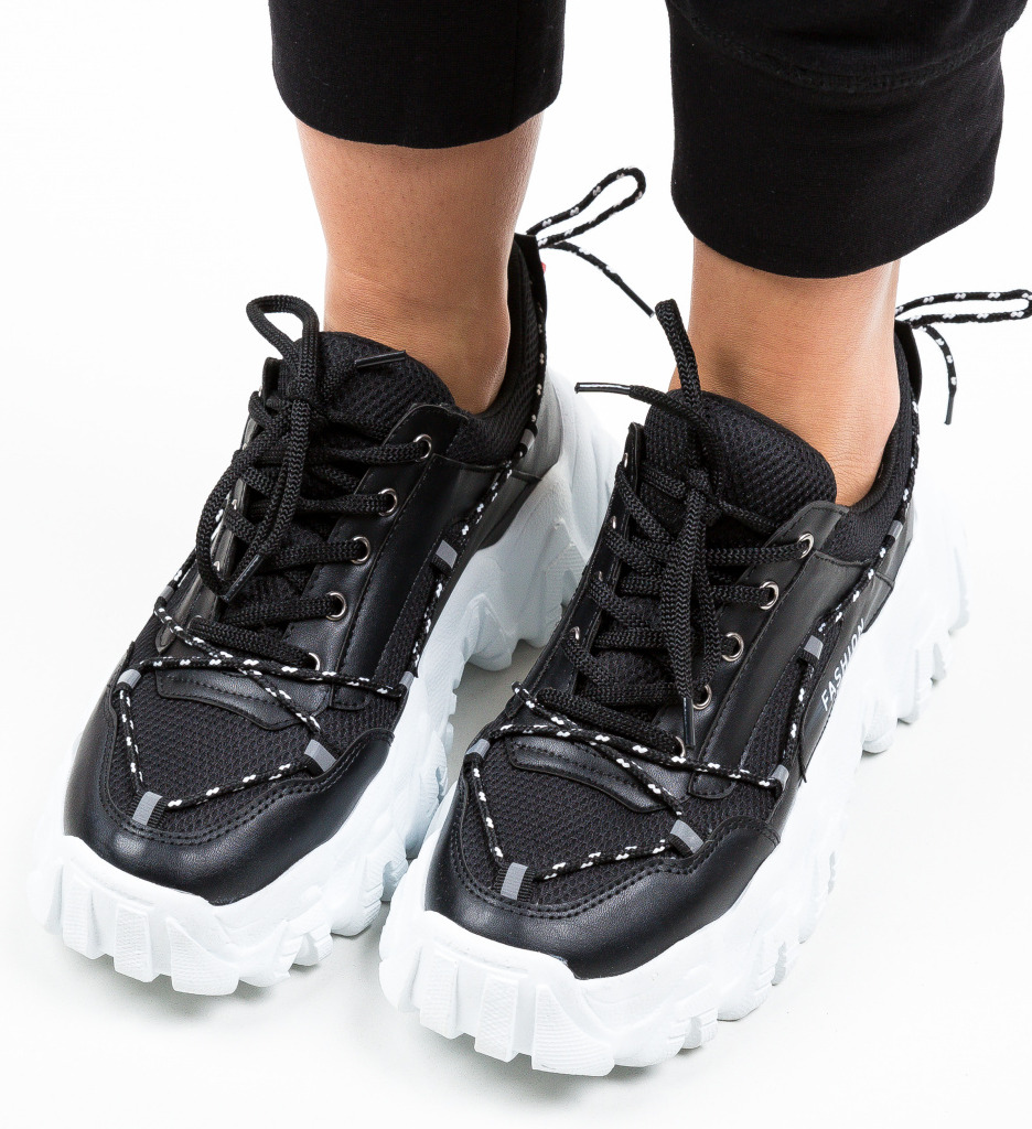 Pantofi Sport Jasmine Negri – Confort și Stil - imagine 3