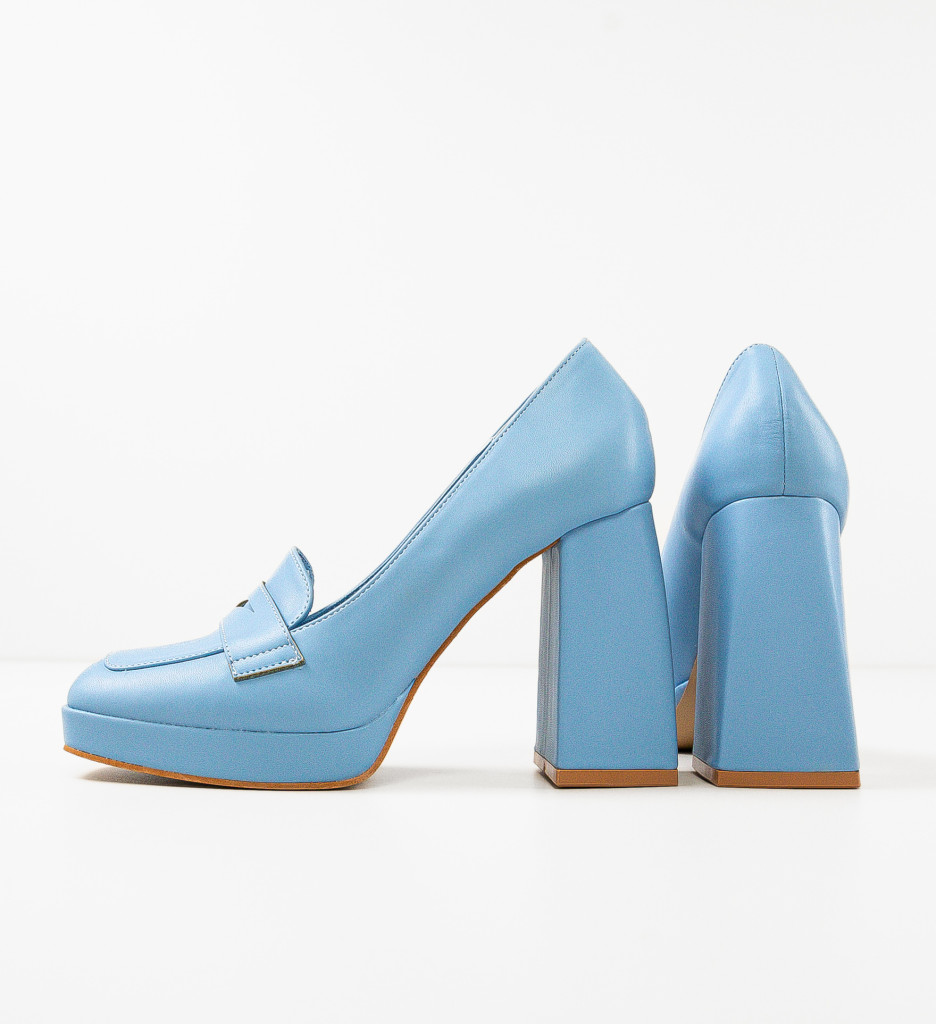 Pantofi Dama Elino Albastri - Eleganță și Stil - imagine 10