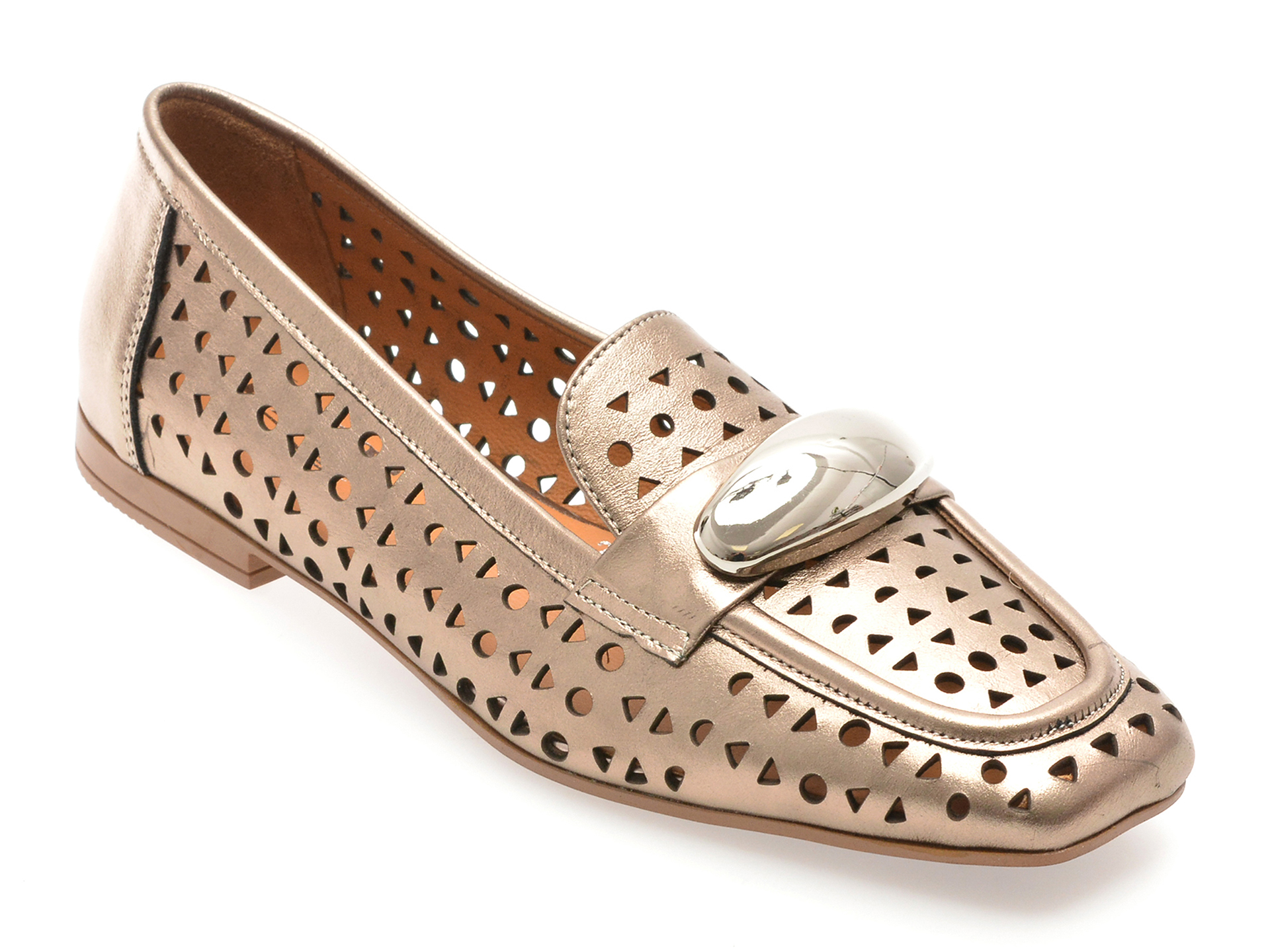 Mocasini IMAGE bronz piele naturală - Eleganță supremă