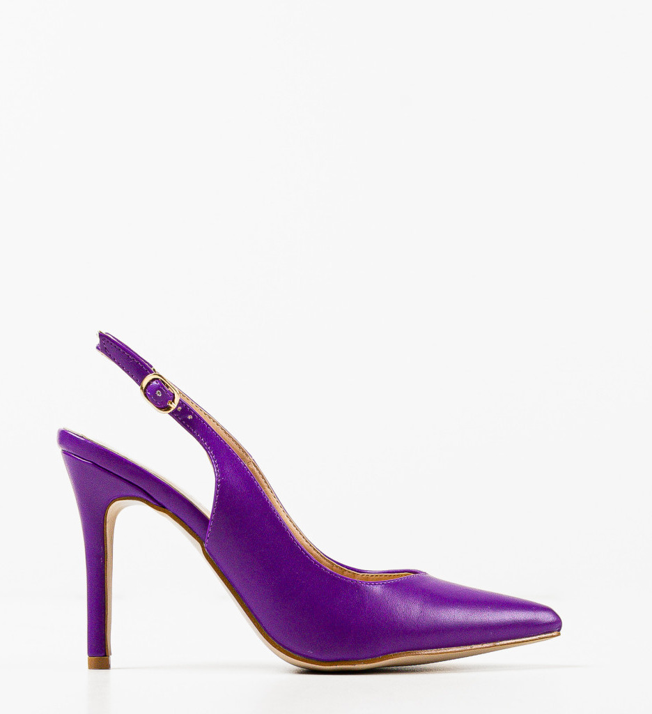 Pantofi cu toc Amani Mov - Eleganță și Stil - imagine 4