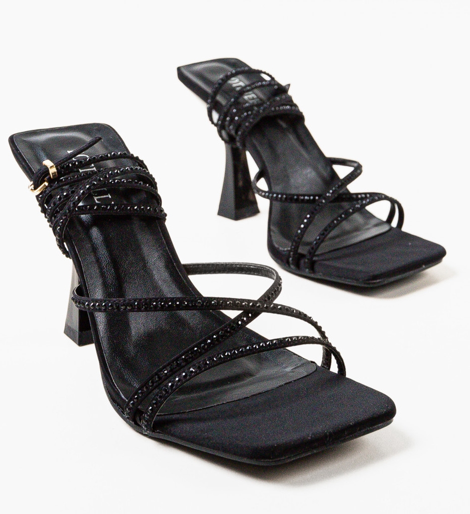 Sandale Toc Park Negre | Eleganță și Stil - imagine 6