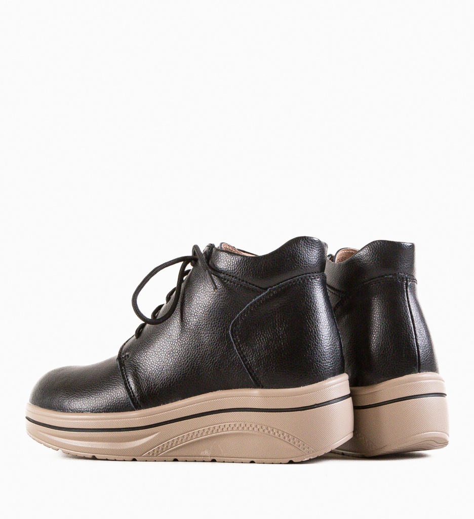 Pantofi Casual Palerma Negri - Confort & Stil - imagine 8