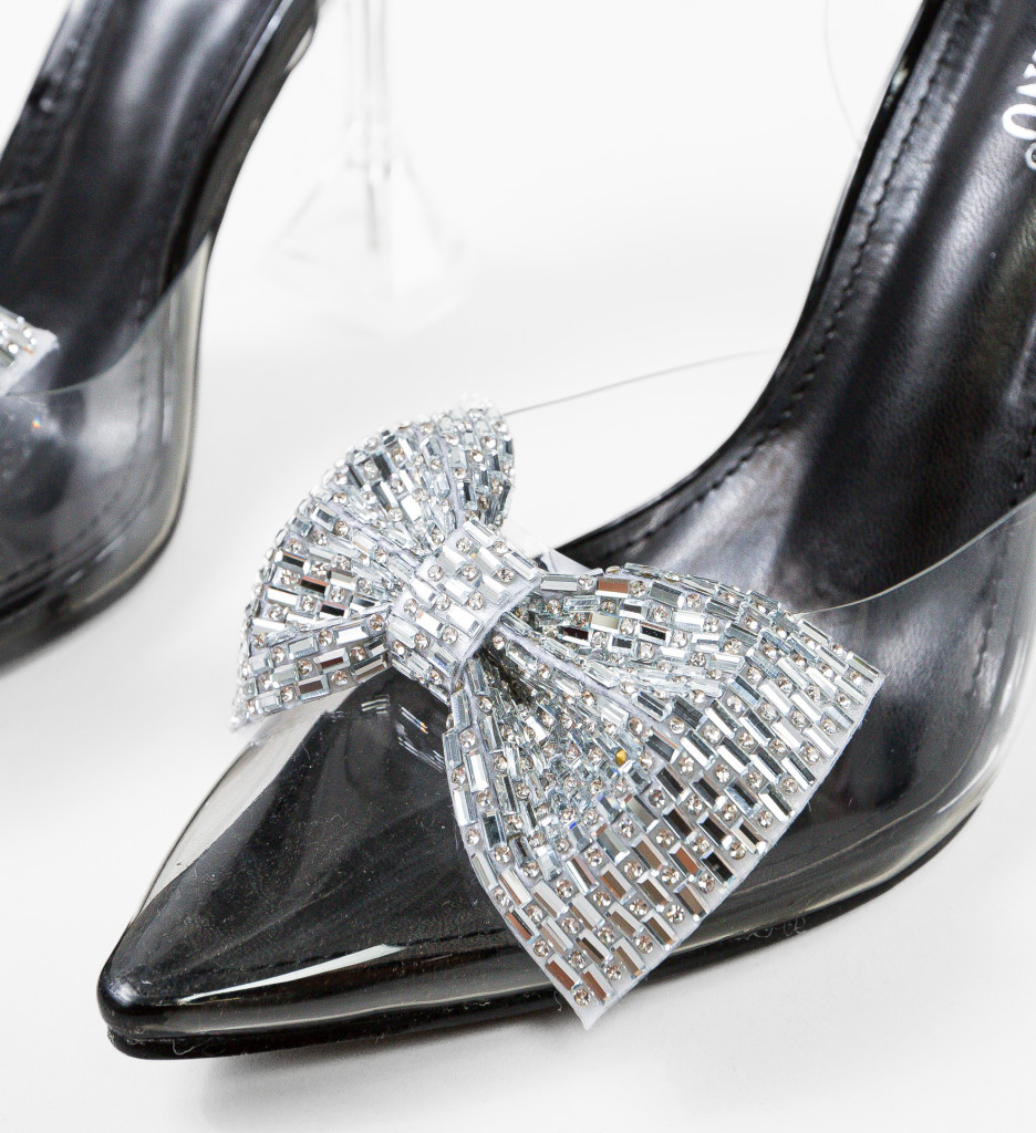 Pantofi Toc Love Negri - Eleganță și Stil - imagine 15