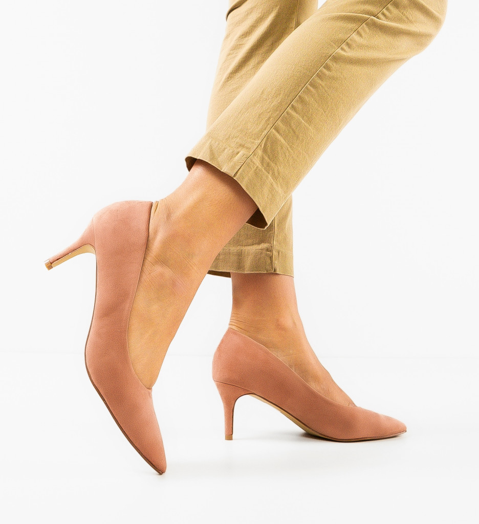 Pantofi Dama Nude cu Toc - Eleganță și Stil - imagine 2
